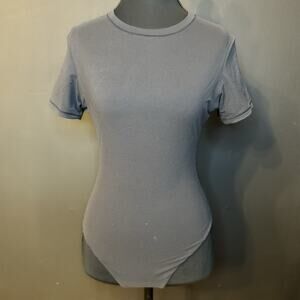 Skims Fit Everybody Short Sleeve Black Bodysuit Women’s Large